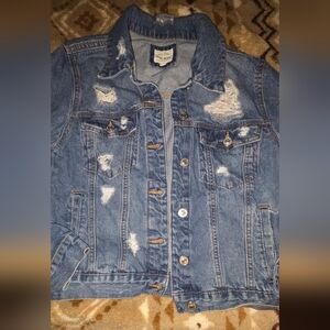 Distressed Blue Denim Jacket